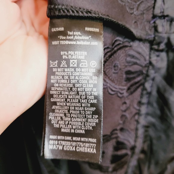 Ted Baker Black Mini Dress - Picture 9 of 15